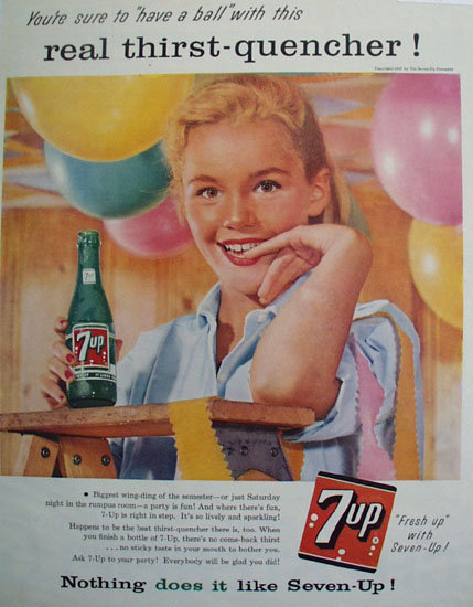 Seven Up Have A Ball 1957 Ad
