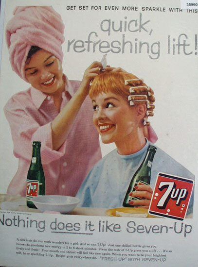 Seven Up More Sparkle 1958 Ad