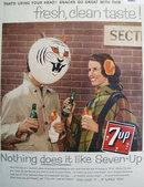 Seven Up Using Your Head 1959 Ad.
