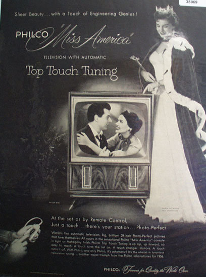 Philco Television Sheer Beauty 1955 Ad