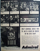 Admiral Television Around The Clock 1952 Ad