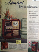 Admiral First In Television 1949 Ad