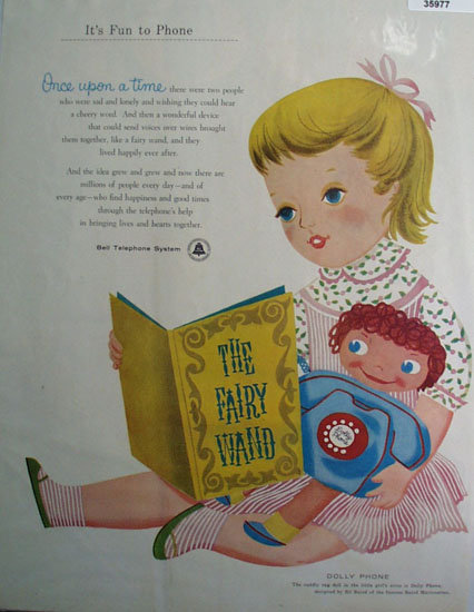 Bell Telephone System Dolly Phone 1956 Ad