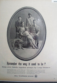 Bell Telephone System Family Picture 1959 Ad