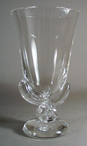 Steuban Glass Vase Rope Twist Stem