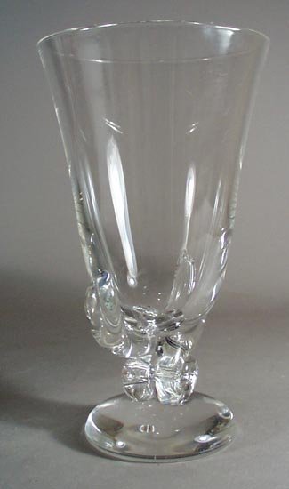 Steuban Glass Vase Rope Twist Stem