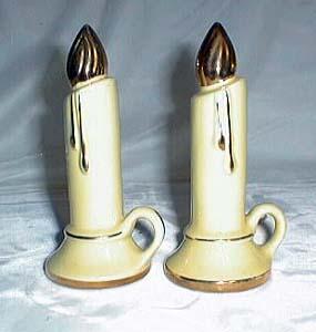 Yellow Candle Salt & Pepper shakers