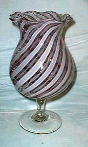 Ribbon Glass Brandy snifter vase