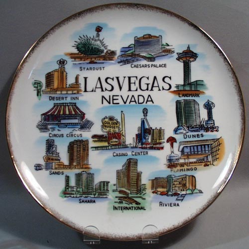 Porcelain plate Las Vegas Nevada