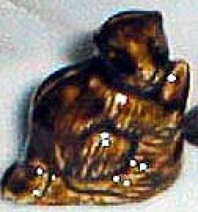 Wade Ware Animal Beaver in Dark Brown