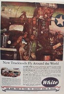 White Truck Fly Around The World Ad 1944