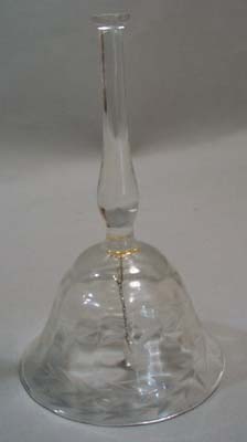 Cut glass crystal bell