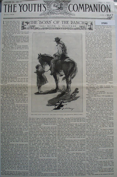 The Boss Of The Ranch 1910 Short Story