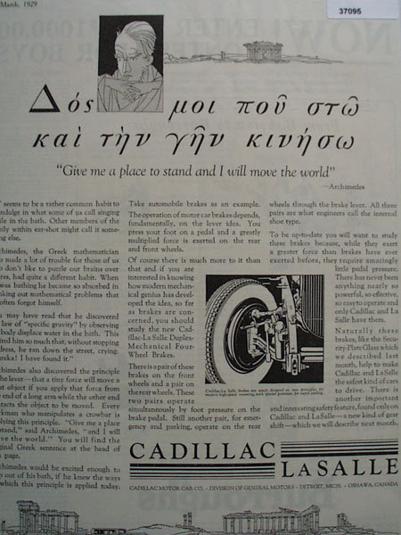 Cadillac LaSalle Car 1929 Ad