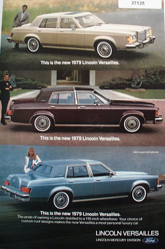 Lincoln Versailles Car 1978 Ad