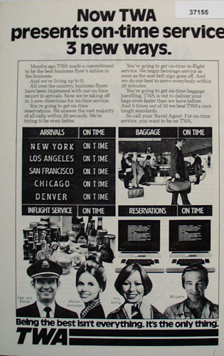 TWA Airline 1977 Ad