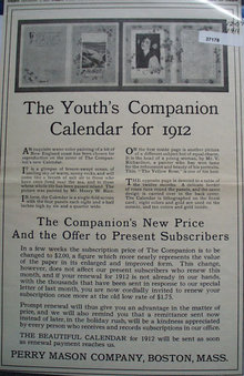 Youths Companion Calendar 1911 Ad