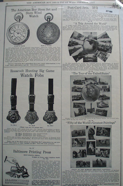 The American Boy 1911 Premium Ad.