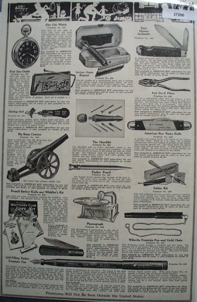 American Boy 1924 Premiums