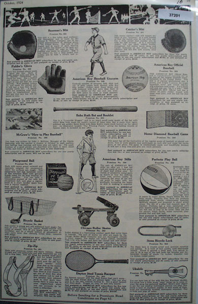 American Boy 1924 Premiums