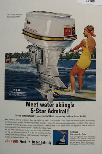 Johnson Sea Horse Motor 1963 Ad