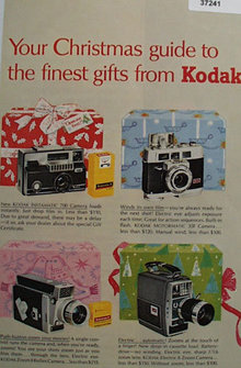 Kodak Christmas Gifts 1963 Ad