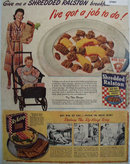Shredded Ralston Cereal 1943 Ad
