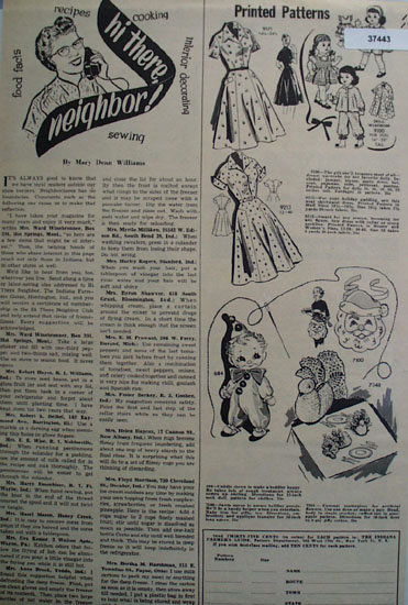 Farmers Guide Printed Patterns 1958 Ad
