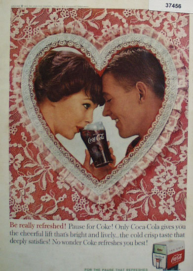 Coca Cola 1960 Really Refreshed Ad