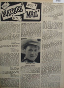 Matinee Mail Movie Stars 1964 Article