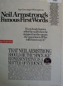 Neil Armstrongs Famous First Words 1983 Article