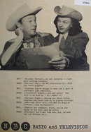 Roy Rogers And Dale Evans 1953 NBC Ad