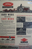 Ford Tractor Dearborn Farm Equipment 1948 Ad
