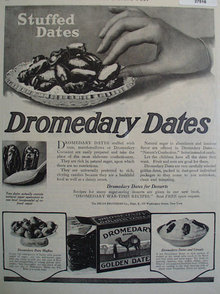 Dromedary Golden Dates 1919 Ad