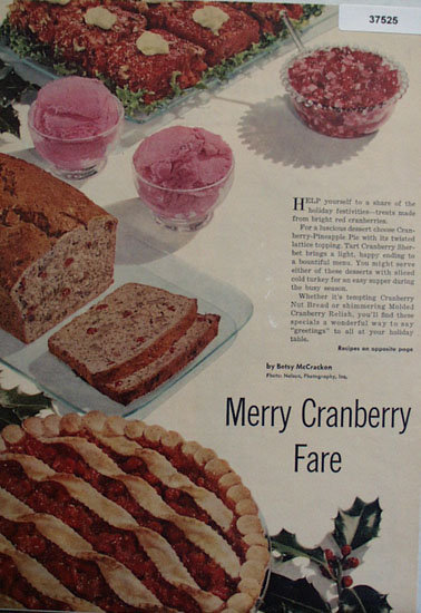 Merry Cranberry Fare 1954 Article