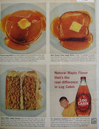 Log Cabin Syrup 1959 Ad