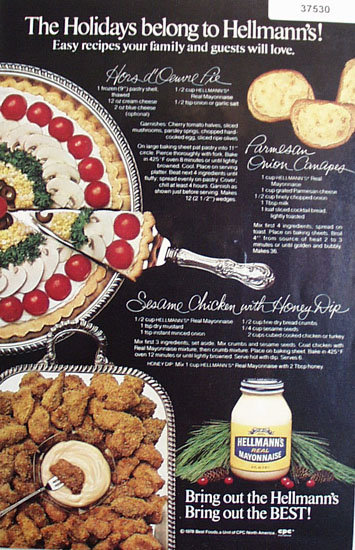 Hellmanns Real Mayonnaise 1978 Ad