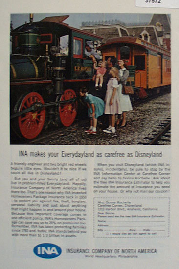 Insurance Company of North America 1963 Ad