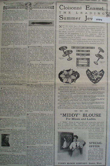 Perry Mason Co. Summer Jewelry 1910 Ad
