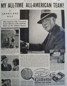 Gillette Razors and Blades 1938 Ad