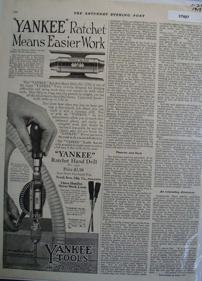 Yankee Tools 1919 Ad