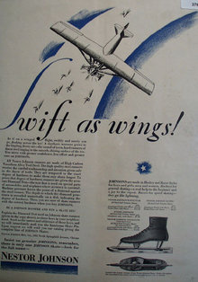 Nestor Johnson Ice Skates 1928 Ad