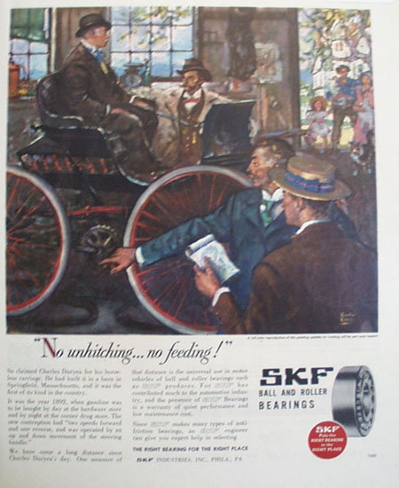 SKF Ball And Roller Bearings 1946 Ad