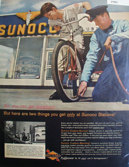 Sunoco Service Station 1960 Ad