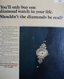 Bulova Diamond Watches 1970 Ad