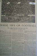 Inside Tips On football 1923 Article