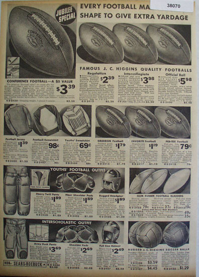 Sears Shop By Mail sporting Goods 1936 Ad
