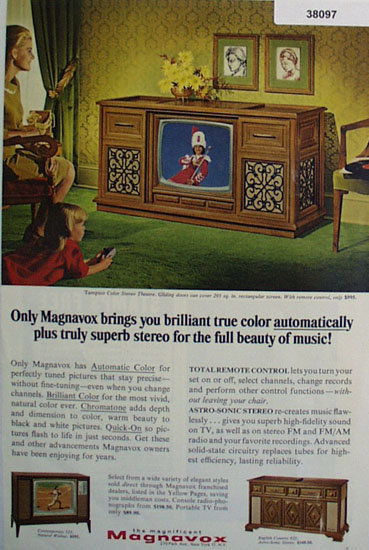 Magnavox Color Stereo Theater 1966 Ad