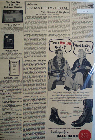 Ball Band Boots 1952 Ad