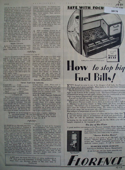 Florence Stove Co. 1931 Ad